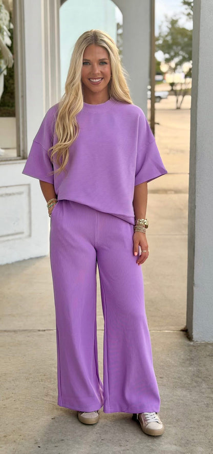 Lounge Around 2PC Set Lavender