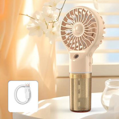 🏖️❄️ 50% OFF TODAY! 💦 Portable Handheld Mist Cooling Fan ✨ Instant Cooling Relief for Hot Summer Days, Travel & Outdoor Activities