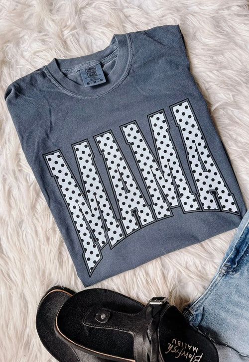 Comfort Colors Mama Polka Dot Tee