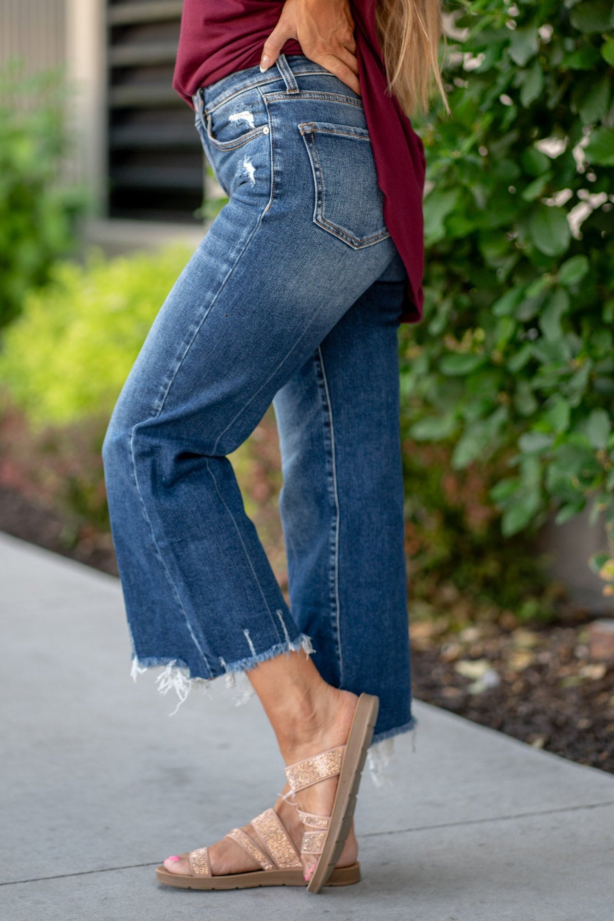 Zenana Denim Lindsey Kick Flare Jean