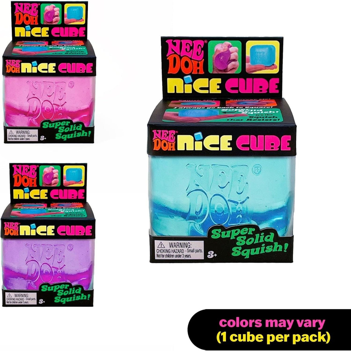NeeDoh Nice Cube – Assorted – 1 Pack