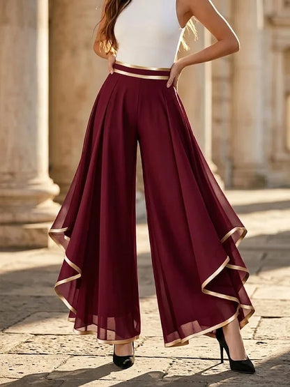 Querida - Draped Palazzo Trousers