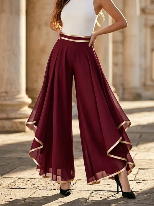 Querida - Draped Palazzo Trousers