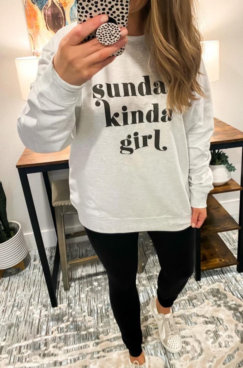 Sunday Kinda Girl Lounge Sweatshirt