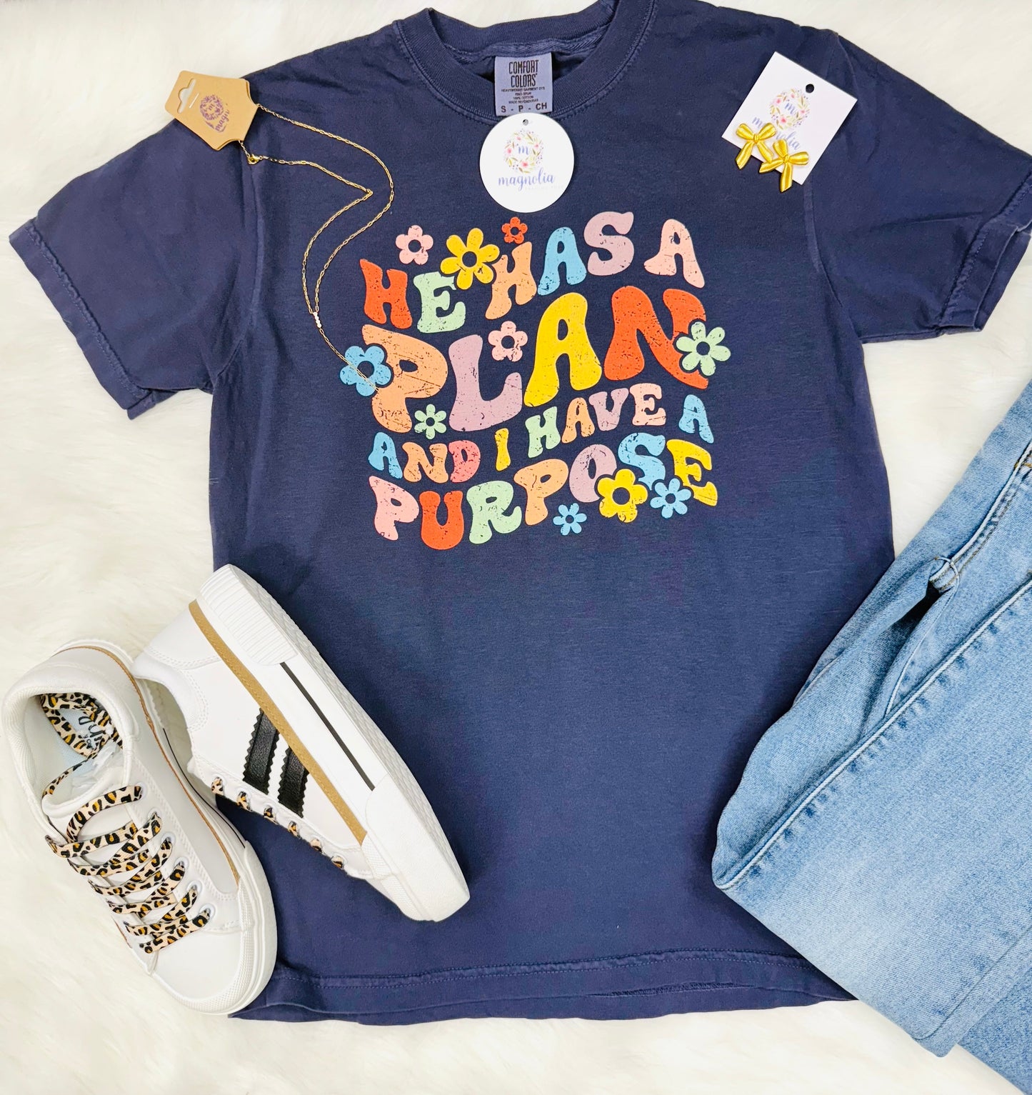 Comfort Colors He Has A Plan Tee