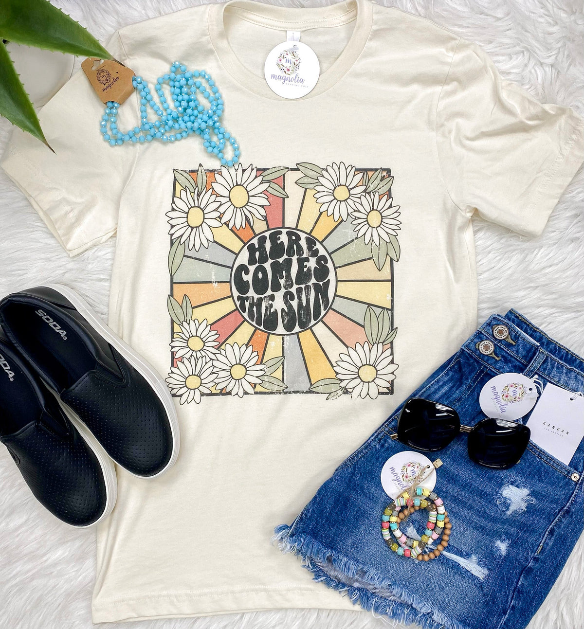 Here Comes The Sun Vintage Graphic Tee