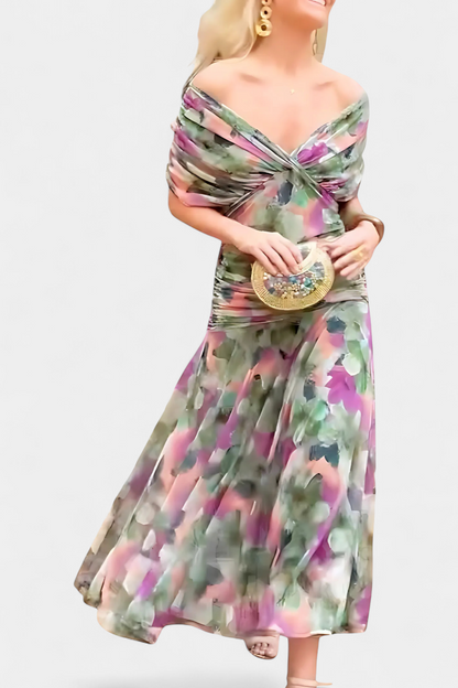 Tamsyn - Soft-Touch Floral Maxi Dress