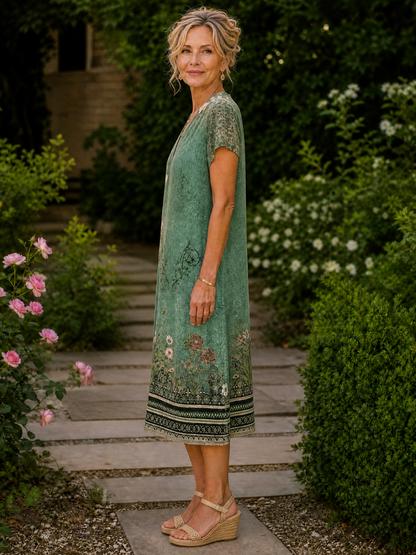 Genevieve - Fluid Midi Shirt Dress