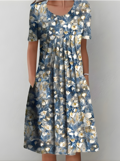 Amelia - Soft-Touch Pleated Dress