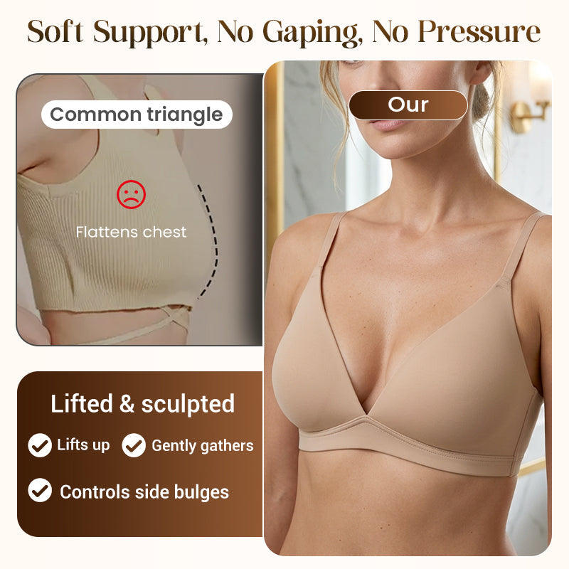 💥80K+ SOLD💞Women's Wire-Free Jelly Support Triangle Bralette