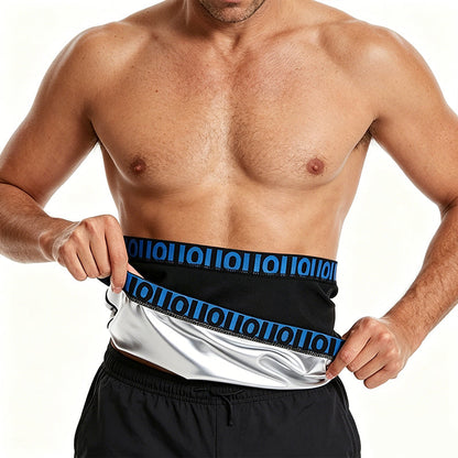 🏃‍♂️ Men's Waist Trainer Sweat Belt – Compression, Trimmer, Sauna Effect ✨