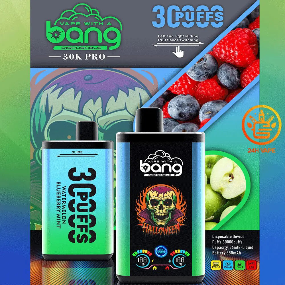 Bang 30K PRO 30000 Puffs Newest Dual Flavor LED Disposable Vape