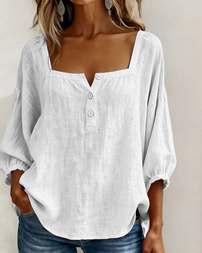 Zoya - Breezy Linen Blouse