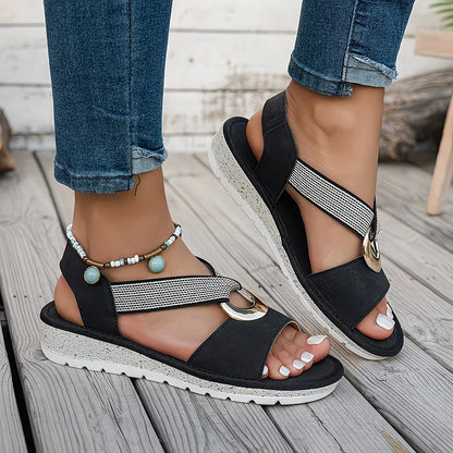 Maisie - Cushioned Flat Sandals