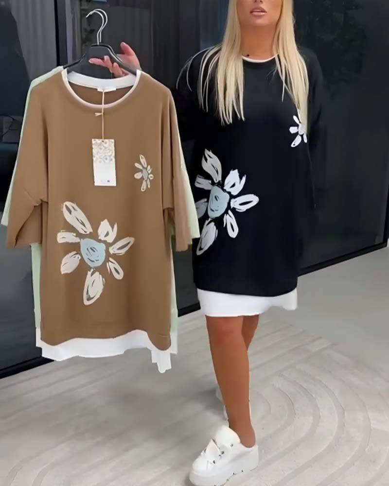 Helia - Soft-Touch Sweatshirt Dress