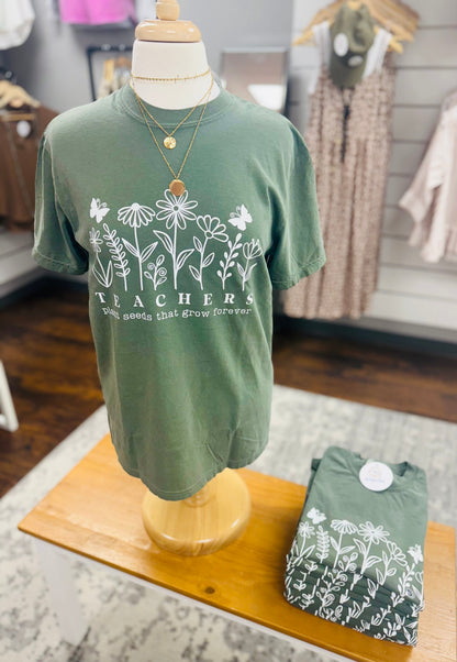 Comfort Colors Teachers Plant Seeds Tee