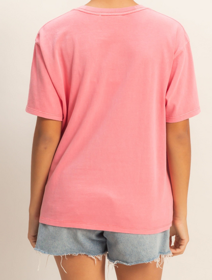 Classic Cotton Crew Tee Taffy Pink