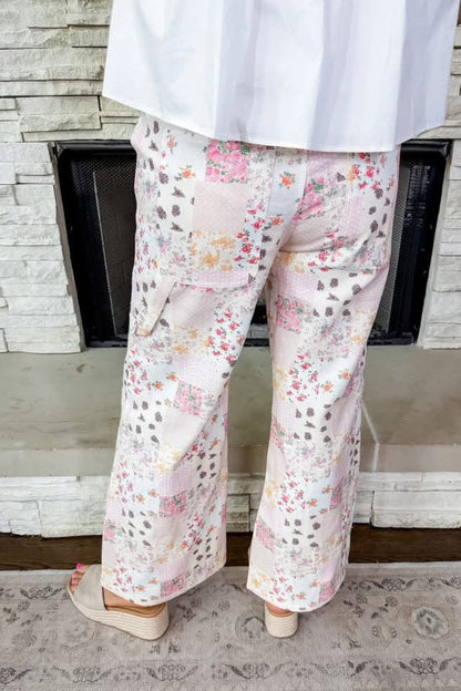 Garden Party Patchwork Wide Leg Pant