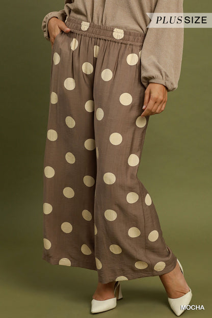UMGEE Ashley Polka Dot Pant Mocha