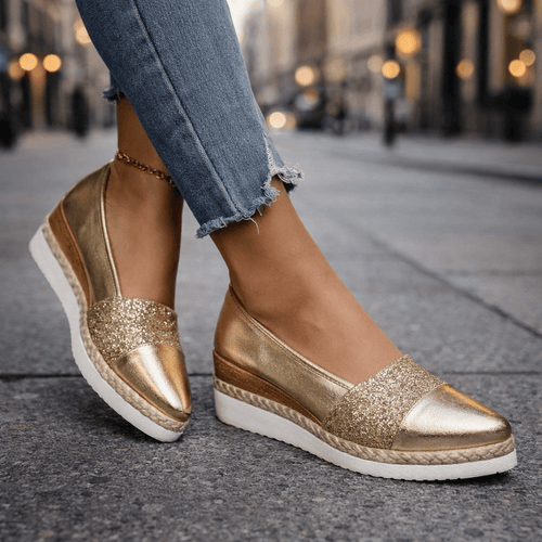 Kirsty - Sparkling Wedge Sneakers
