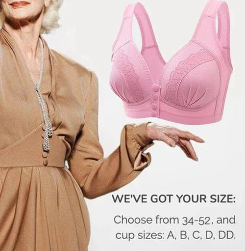 🌸 50% OFF – LIMITED TIME! 💖 Front Closure Cotton Bra ✨ Easy to Wear, Soft Support & All-Day Comfort