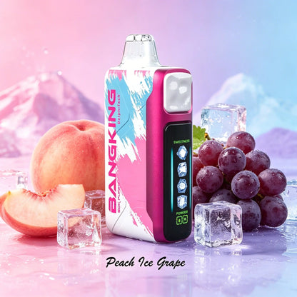 Bang King Ice Cool 60000 60K Puffs Adjustable Ice Level LED Display Disposable Vape Japan warehouse