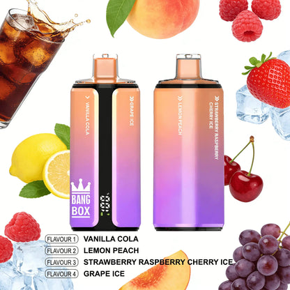Bang Box 160000 160K Puffs 4 In 1 Flavors Original Rechargeable LED Display Disposable Vape