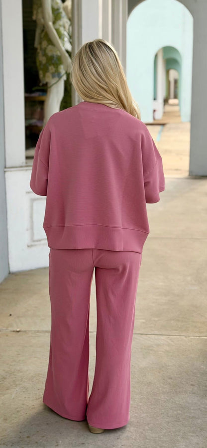 Lounge Around 2PC Set Rose