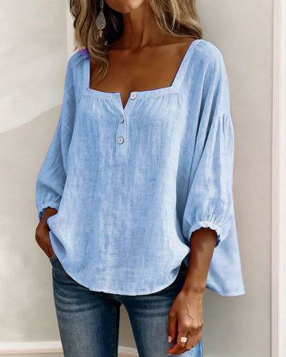Zoya - Breezy Linen Blouse