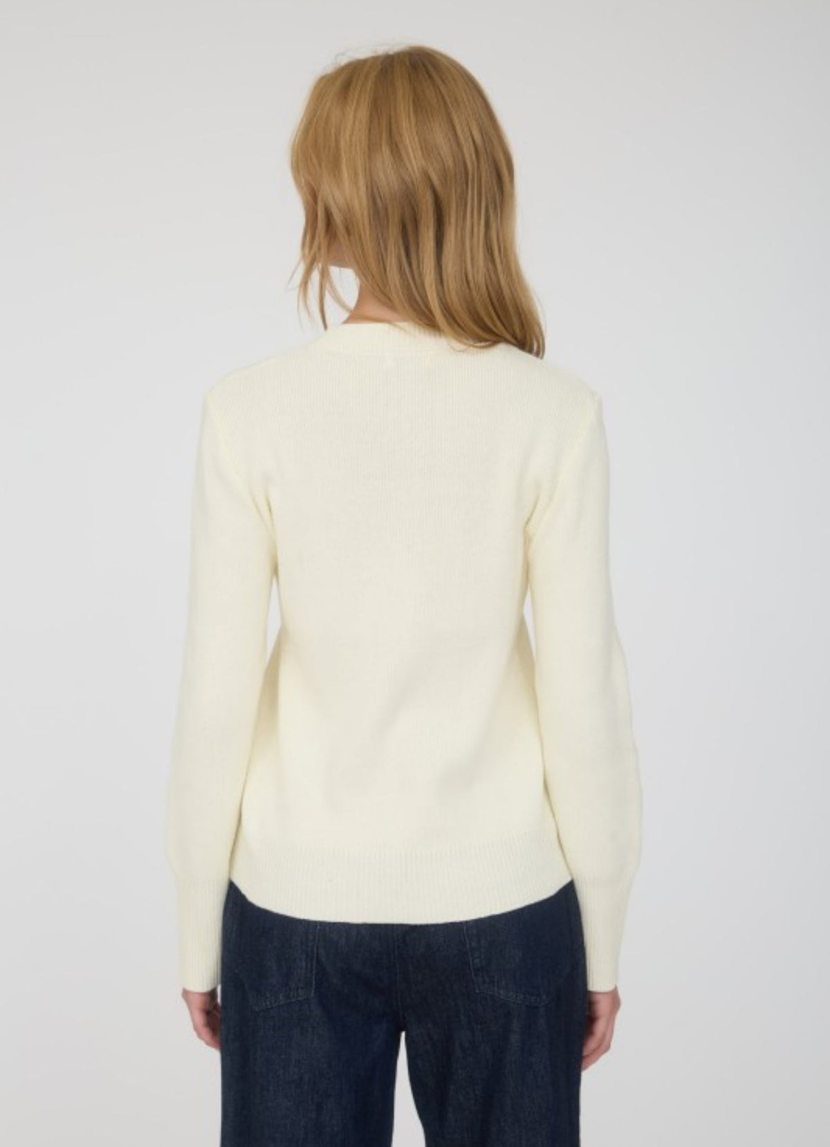 Button Up Cardigan Sweater Ivory Cream