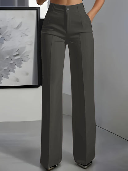 Orelisse - High Waisted Wide Leg Trousers