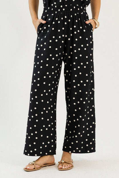 Black Polka Dot Pant
