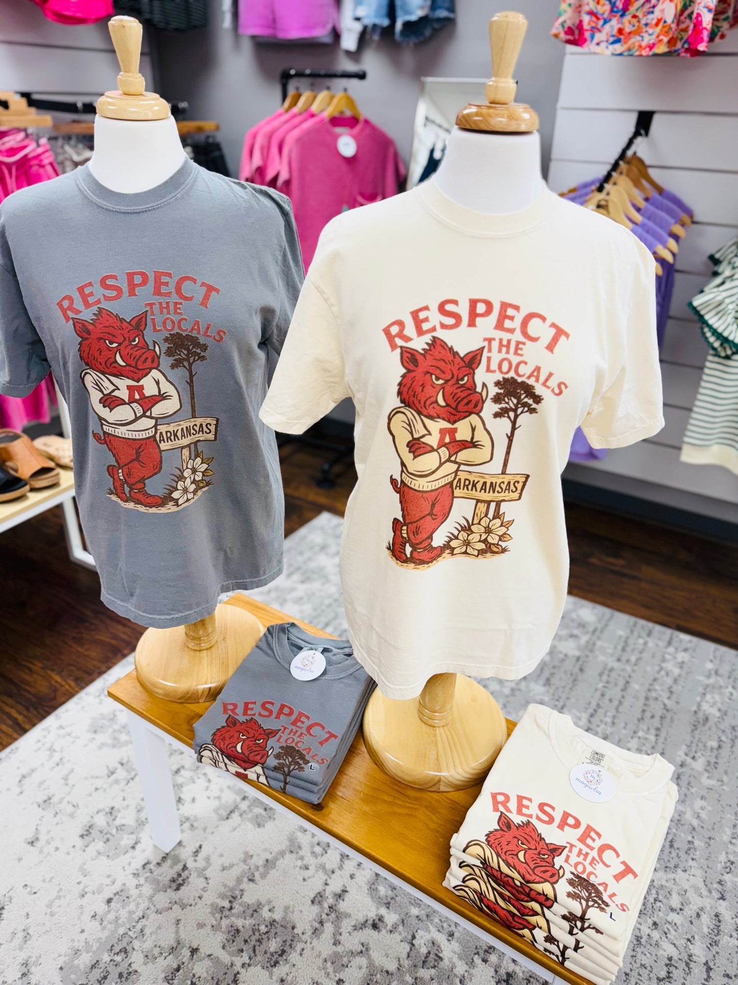 Comfort Colors Respect The Locals Tee HOGS Ivory