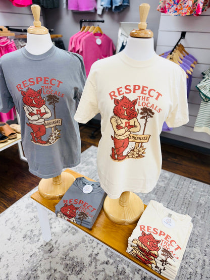 Comfort Colors Respect The Locals Tee HOGS Ivory
