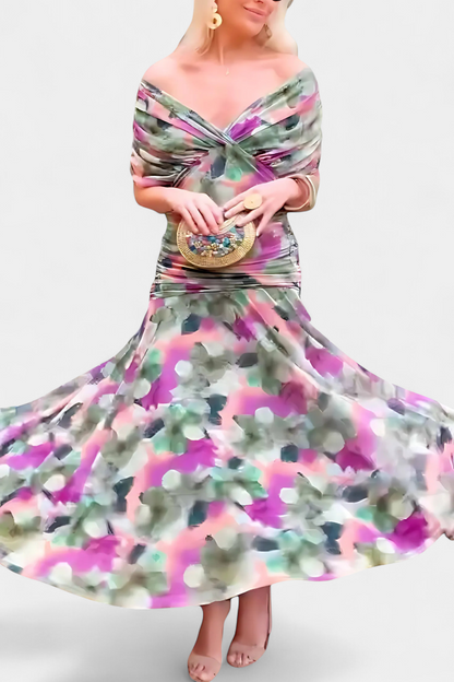 Tamsyn - Soft-Touch Floral Maxi Dress