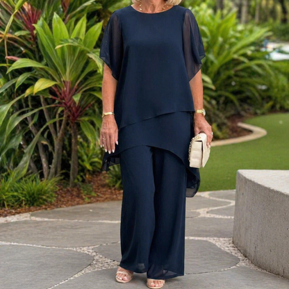 Jessenia - Layered Tunic and Trousers Set