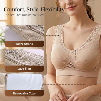 💗LAST DAY - BUY 1 GET 1 FREE💐 Buy One Get One Free 🎁  Pure Cotton Buttonless Comfy Lifting Bra