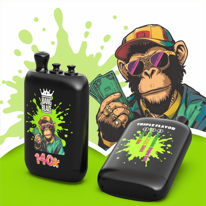 Bang Blaze 140000 140K Puffs 3 in 1 Flavors Original Rechargeable Disposable Vape