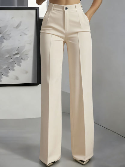 Orelisse - High Waisted Wide Leg Trousers