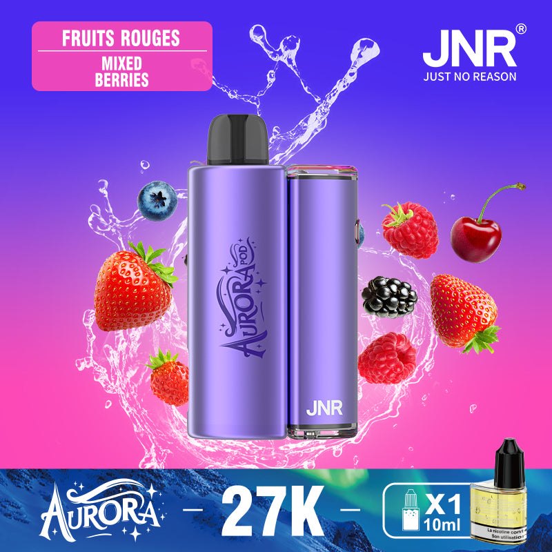 JNR Aurora 27K 27000 Puffs 2+10ml Replaceable Pod Kit Refillable Original Disposable Vape