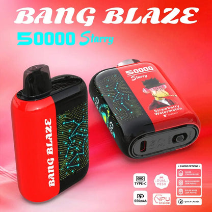 Bang Blaze Starry 50000 50K Puffs Hottest LED Display Disposable Vape