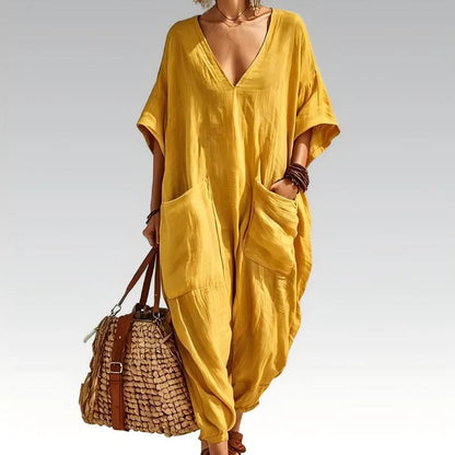 Evelisse - Breezy Batwing Pocket Jumpsuit