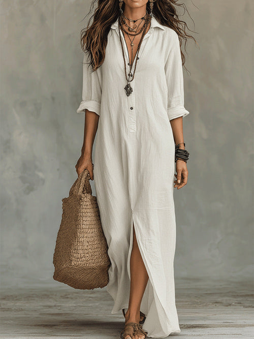 Blythe - Breezy Linen Maxi Dress