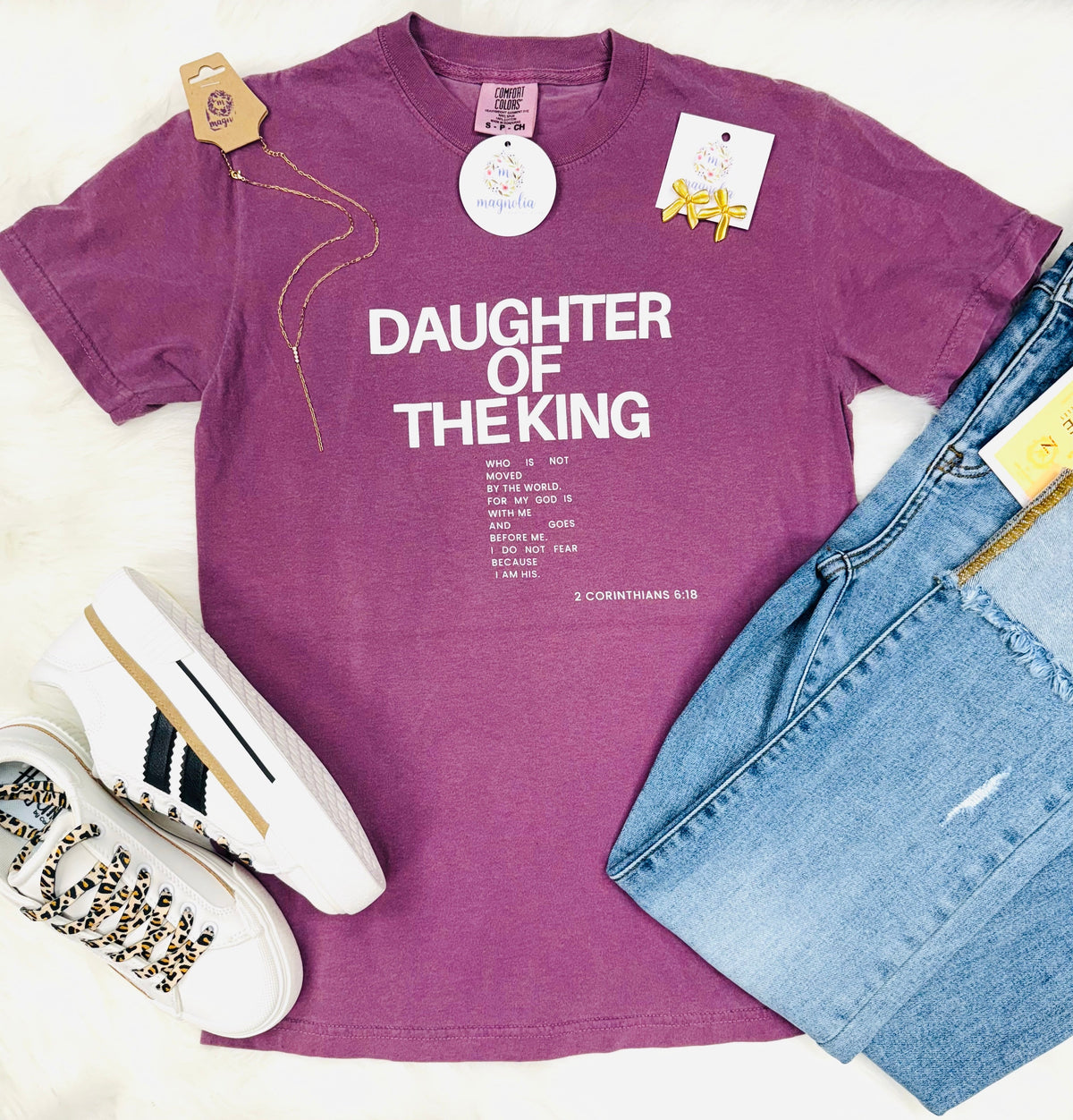 Comfort Colors Daughter of the King Berry Tee