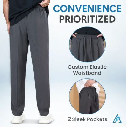 ⏳Limited-time 50% off⏰AirFlexion - Pull On Ice Silk Stretch Smart Casual Pants