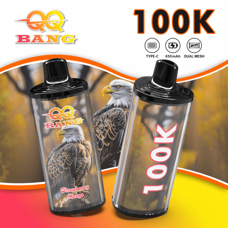QQ Bang 100000 100K Puffs Dual Mesh Original Rechargeable Disposable Vape