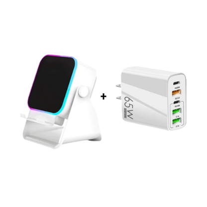 💎 49% OFF 5-IN-1 WIRELESS SPEAKER STAND! 💎 Induction Audio, Phone Holder & Ambient Light