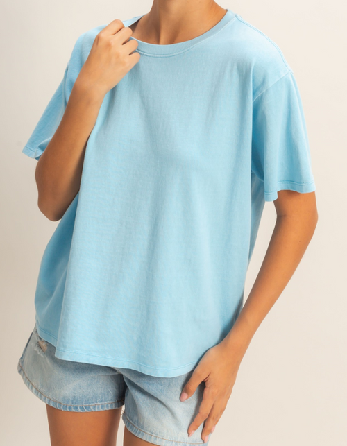 Classic Cotton Crew Tee Blue