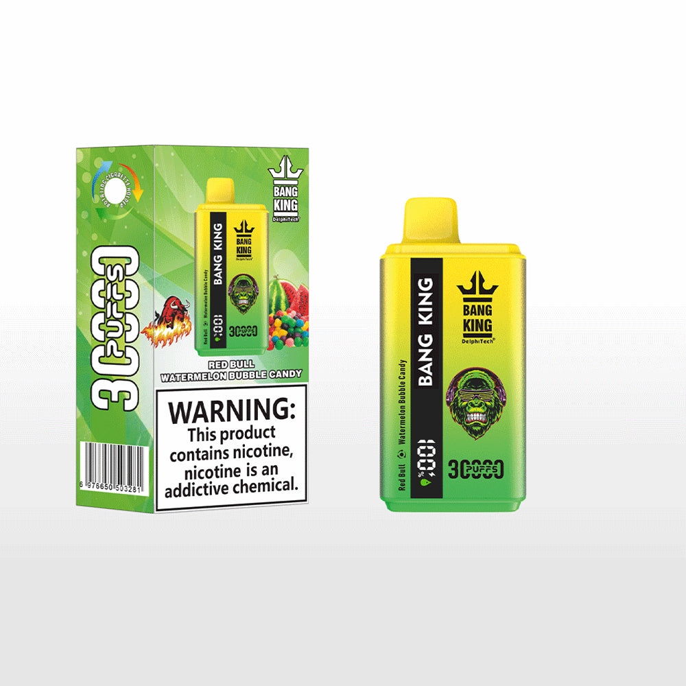 Bang 30000 30k Puffs 0% 2% 3% 5% Nicotine Double Taste  LCD Display Disposable Vape