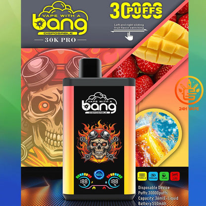Bang 30K PRO 30000 Puffs Newest Dual Flavor LED Disposable Vape